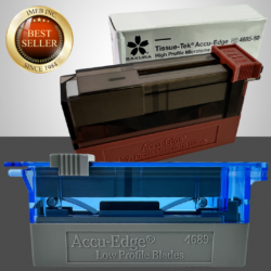 Low (front) and High (back) Profile Blades on a gray background Best Seller