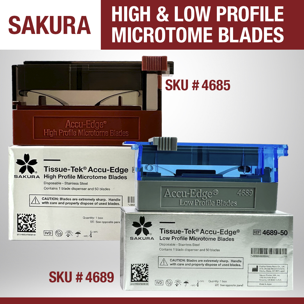 high and low profile blades