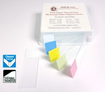 Microscope Slides Thermal Transfer, Clipped, Clear