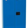 CRA-62 Caution Corrosives tall blue cabinet
