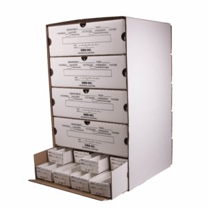 Tek-Select® Cardboard Slide Storage Files, Assembled, Set of 2