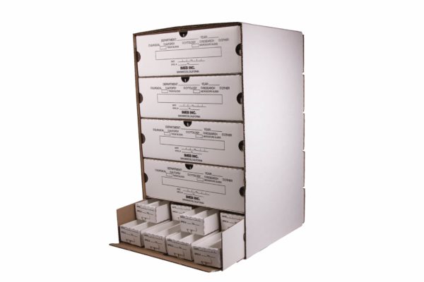 Tek-Select® Cardboard Slide Storage Unassembled, Set of 2