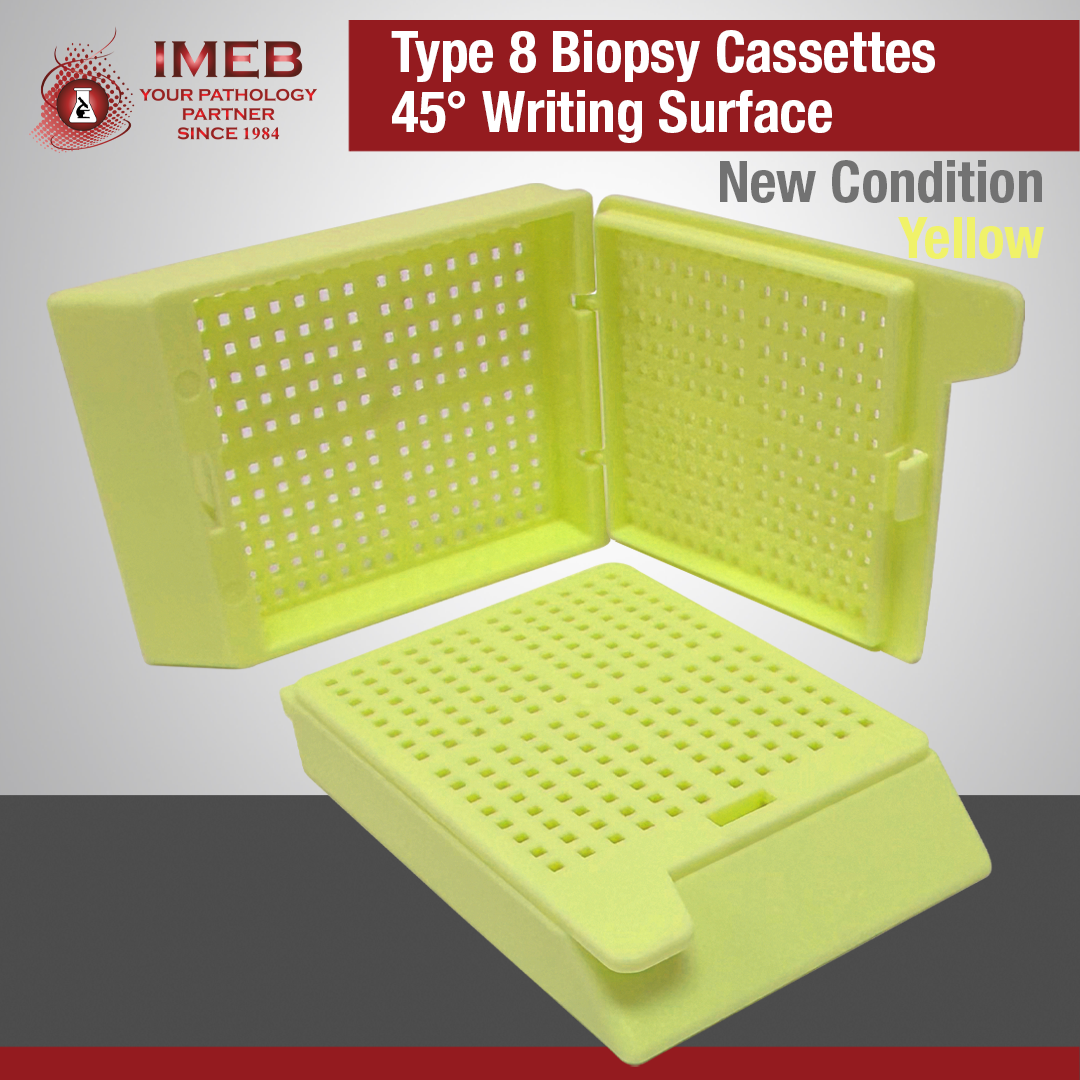 Yellow Type 8 biopsy cassettes