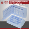 Type 4 Embedding Cassettes 45° Writing Surface group of blue