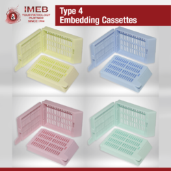 Type 4 Cassettes colors yellow blue pink green