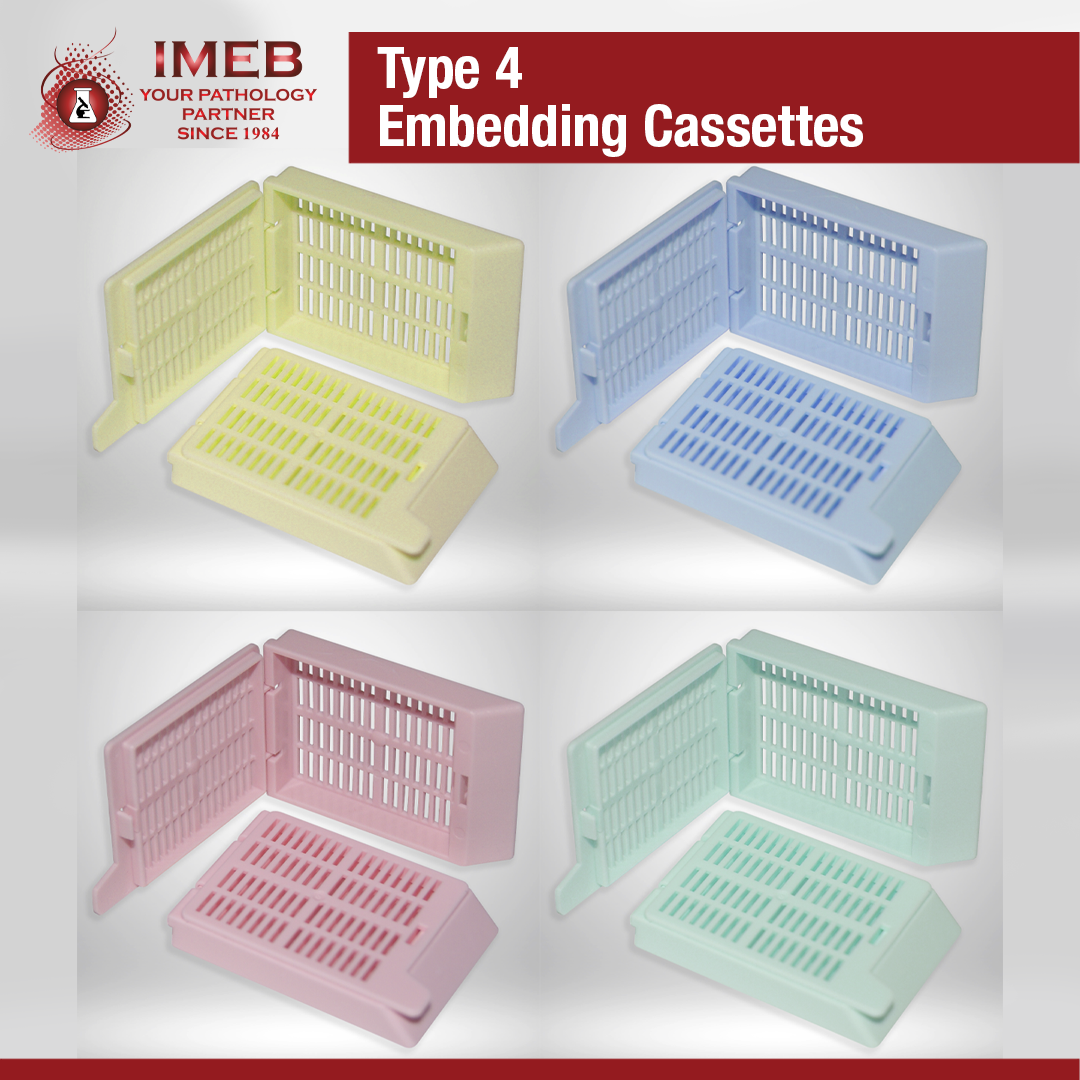 Type 4 Cassettes colors yellow blue pink green