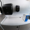 Paper Towe and soap dispenser in the MOHS van