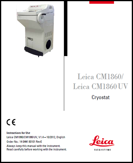 Leica Cryostat CM1860 UV (Refurbished) - IMEB Inc.