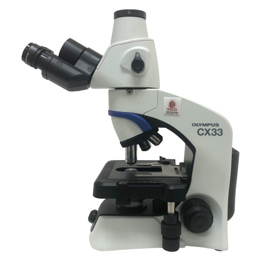 Olympus CX33 Microscope Trinocular Side view