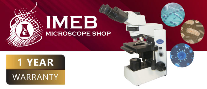 1 Year Warranty IMEB Microscope web banner