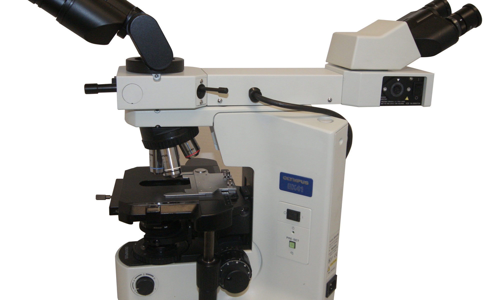 Olympus BX40 Microscope Dual, Face to Face
