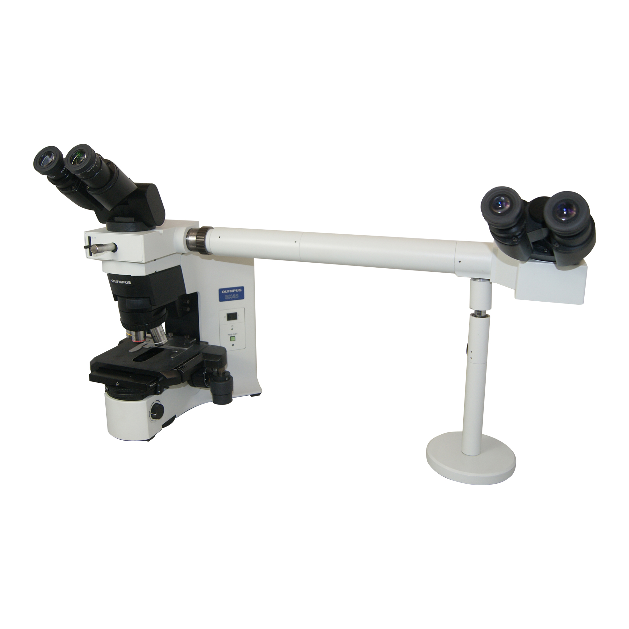 Olympus BX45 Side by Side microscope