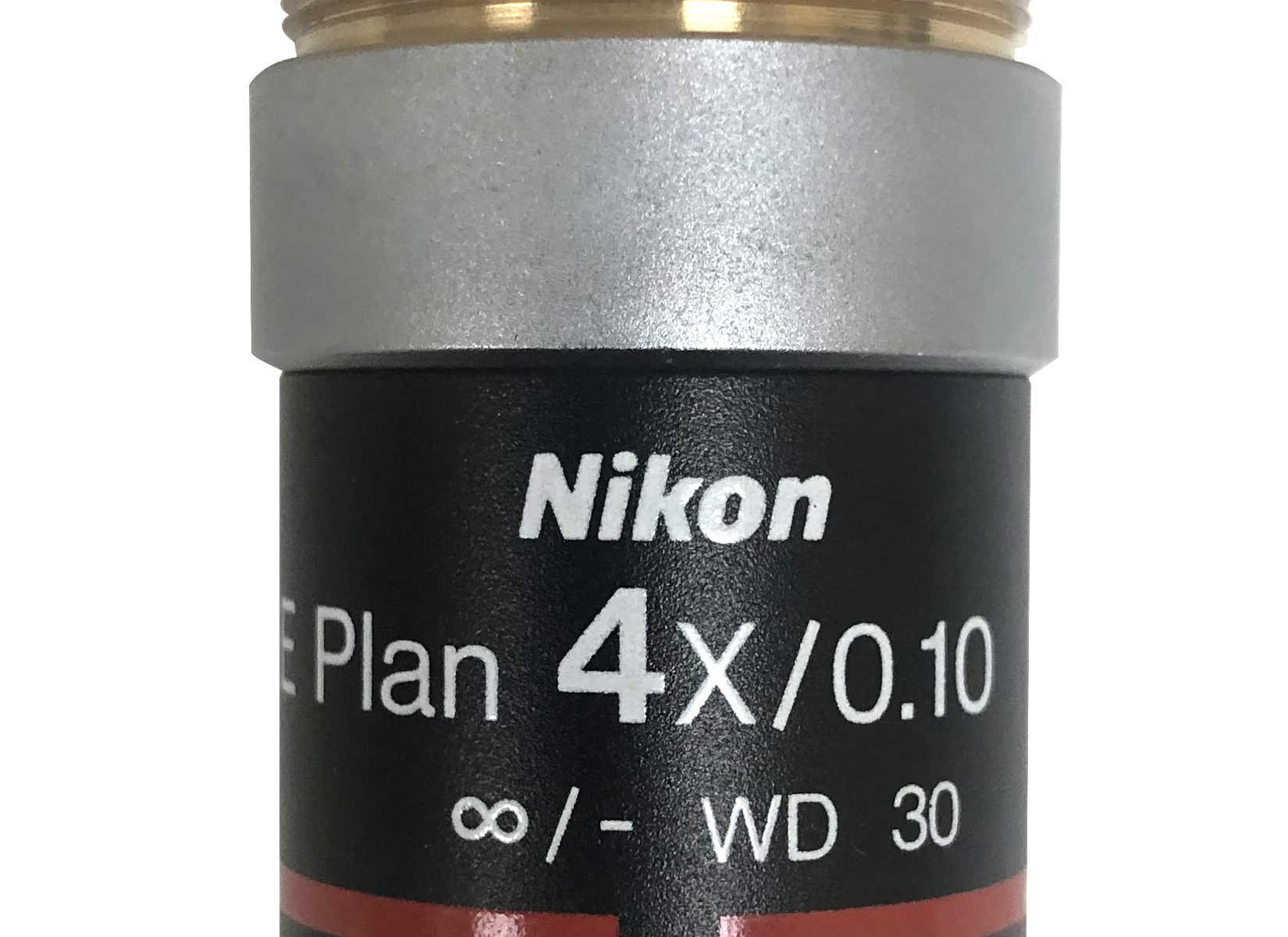 Nikon MRP70040 4x/0.10 E Plan Achromat Microscope Objective Hero