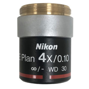 Nikon MRP70040 4x/0.10 E Plan Achromat Microscope Objective Hero