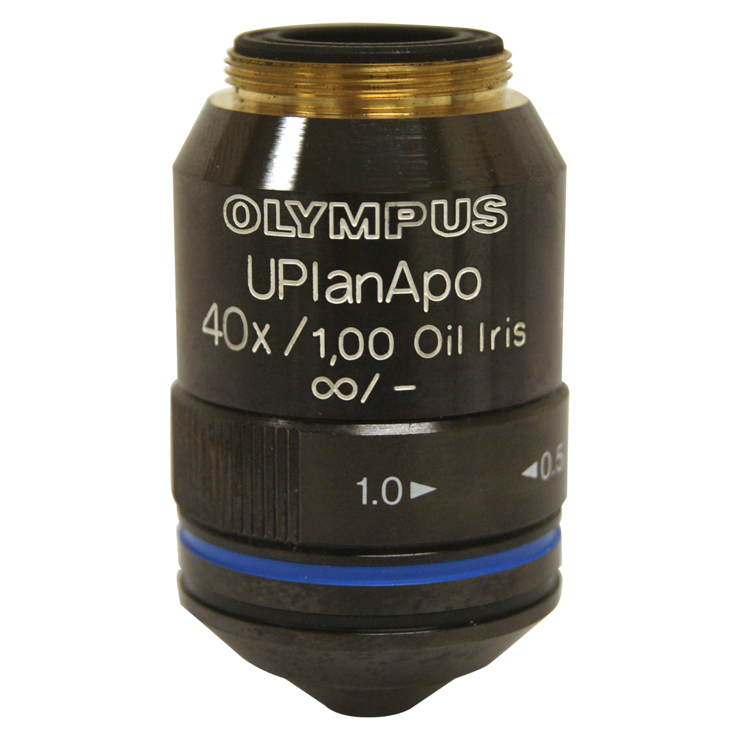 Olympus UPlanApo 40x 1.00 Oil Iris, Infinity Microscope Objective