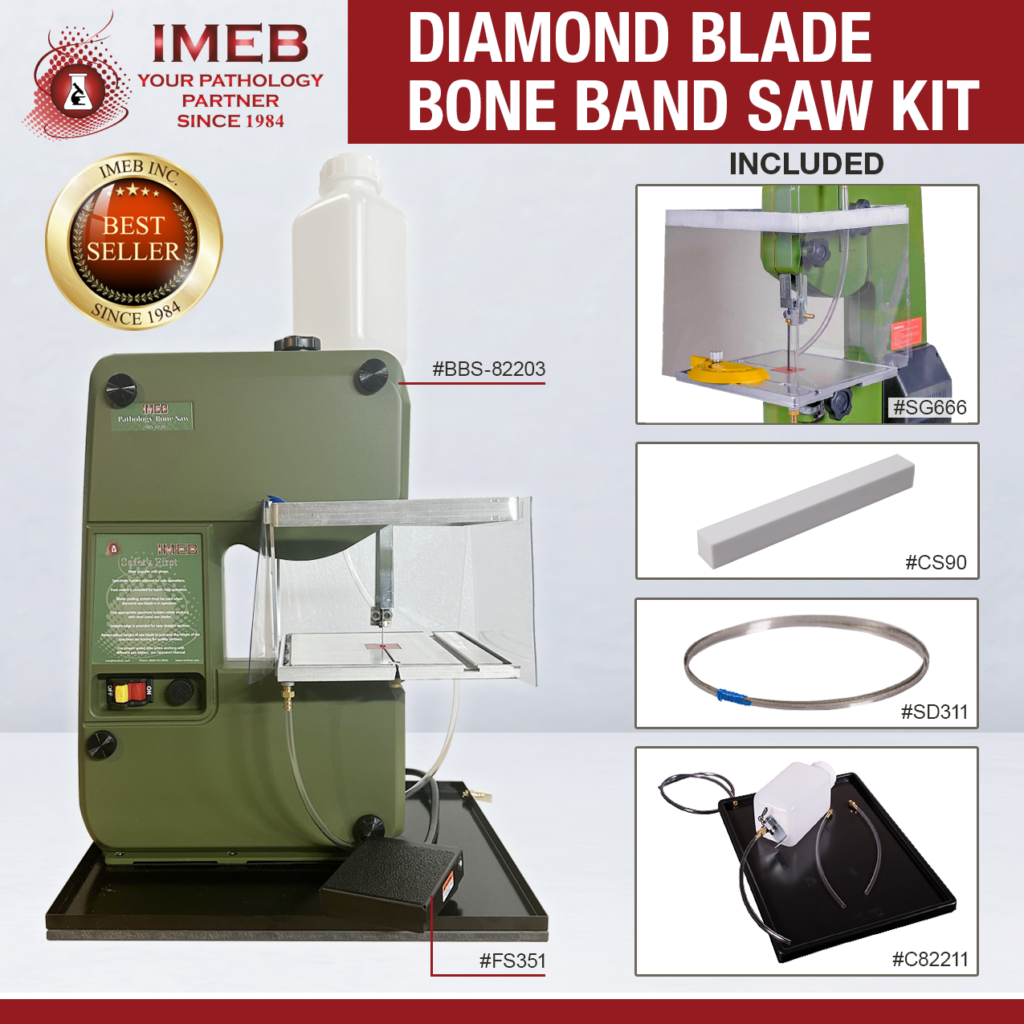 Complete bone band saw diamond blade kit 110 volts includes a diamond blade, guard, and more