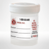 120 mL 10 percent buffered formalin in a lockable container