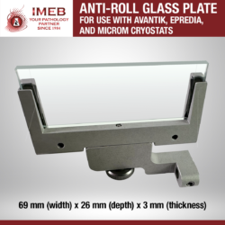 Anti Roll Glass for Avantik, Microm, and Epredia cryostats with dimensions