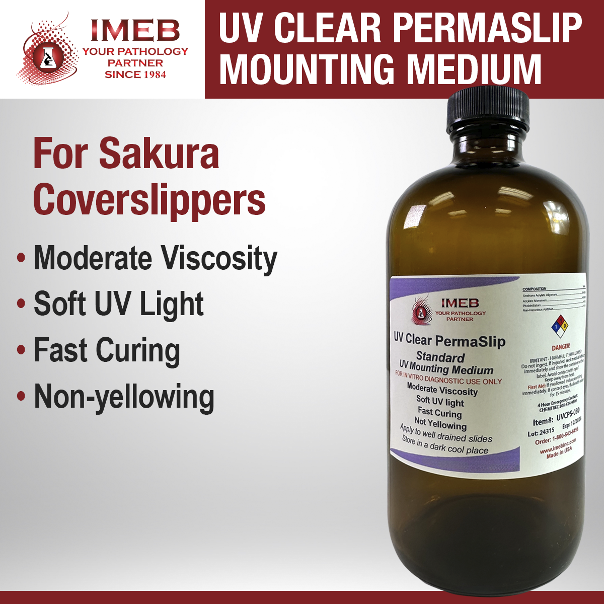 UV Clear permaslip mounting medium for sakura