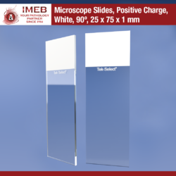 Microscope Slides Positive Charge White 90 degrees