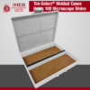 White microscope plastic slide case holds 100