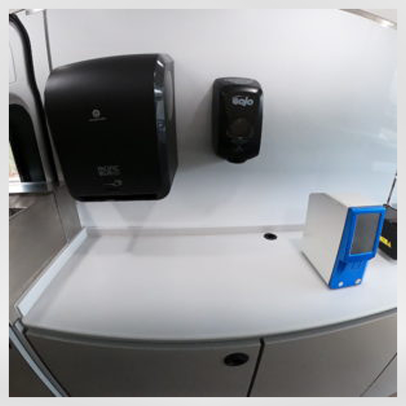 Mohs Mobile van by IMEB Inc. dispenser
